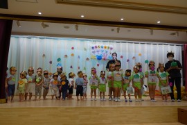 9月生まれのお誕生会の様子