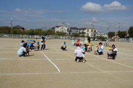 運動会全体練習の様子