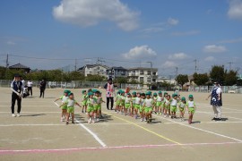 運動会全体練習の様子