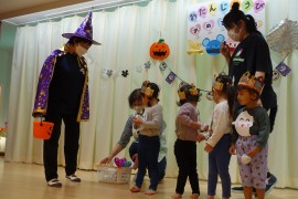 10月生まれのお誕生会の様子