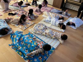 5歳児きく組「特別保育」と「お泊り会」をしました③