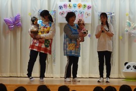 4月生まれのお誕生会の様子