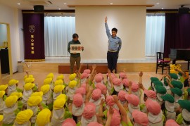 交通安全教室の様子