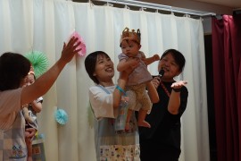 5月生まれのお誕生会の様子