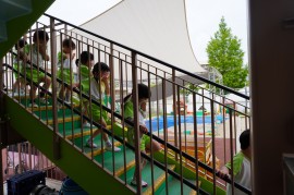 避難訓練・消火訓練の様子