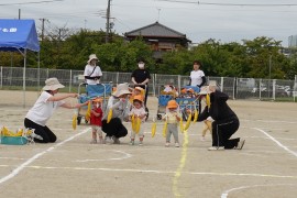 運動会の全体練習をしました。