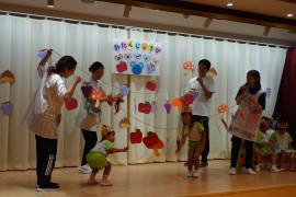 ９月生まれのお誕生会の様子