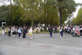 親子遠足にいきました。（５歳児きく組）