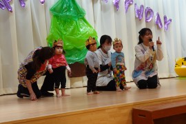 １２月生まれのお誕生会の様子