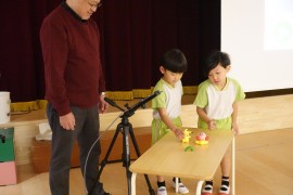 もっぷさんと遊ぼう！の様子